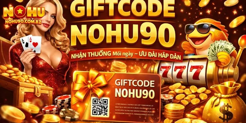 Giftcode Nohu90 2026 – Tổng Hợp Mã Thưởng Mới Nhất